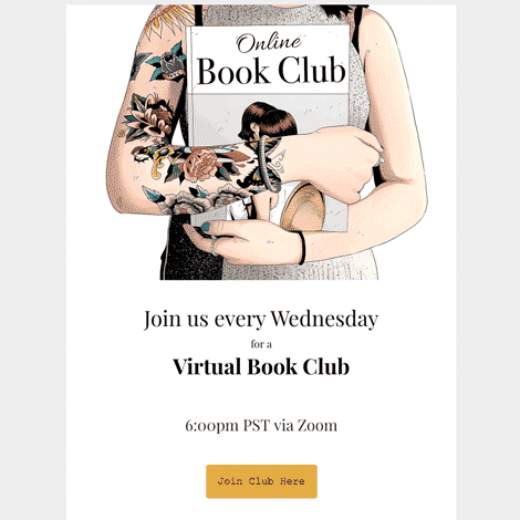 Online Book Club Invite 1